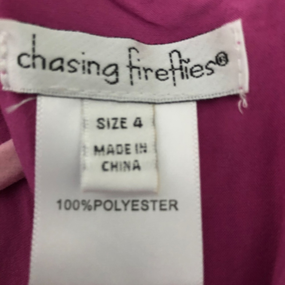 Chasing Fireflies Raspberry Ruffle Dress - Toddler - Picture 4 of 4